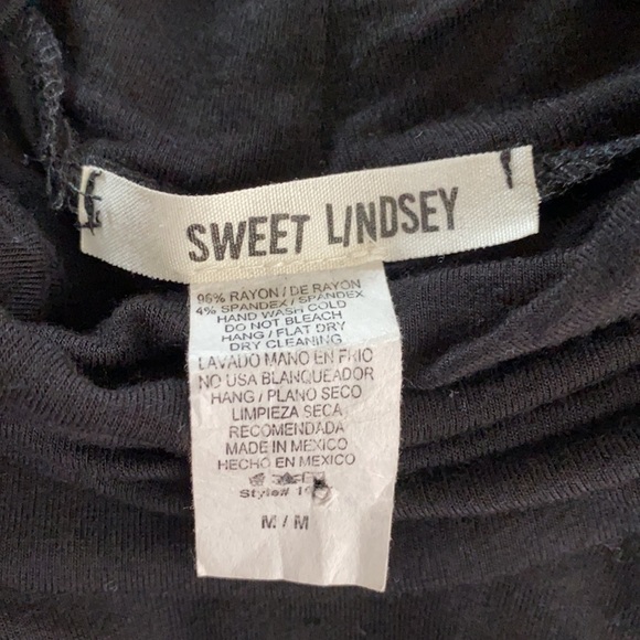 Mock Neck Black Tank Dress/Tunic - Picture 5 of 6